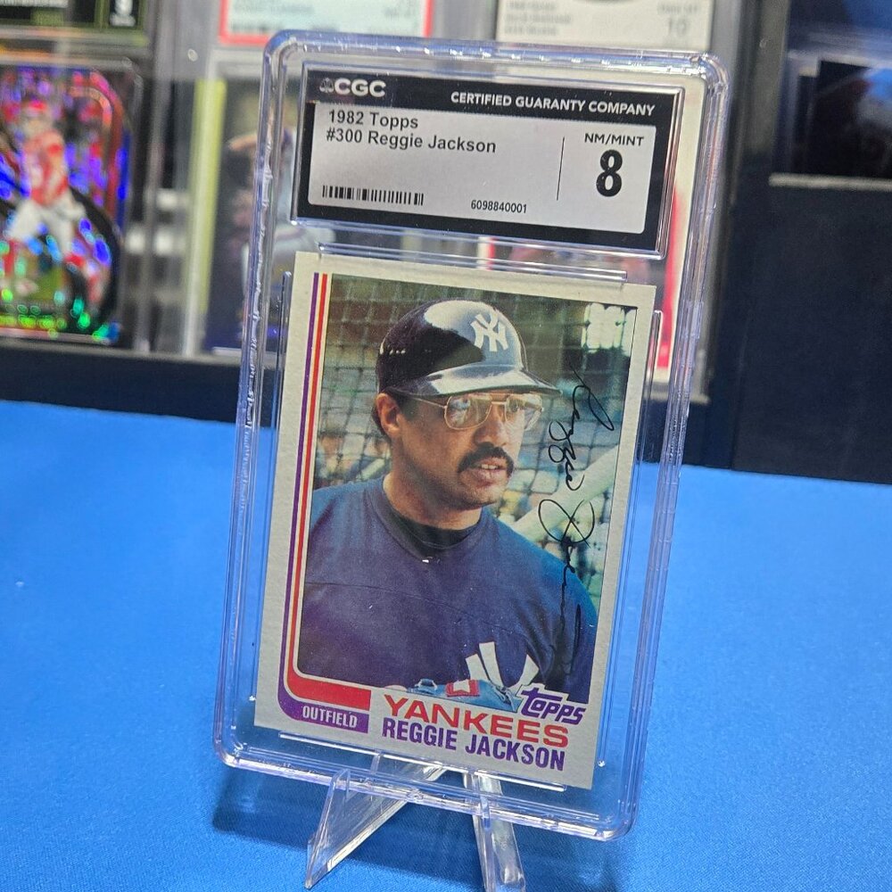 1982 Topps #300 Reggie Jackson (HOF) (CGC 8)